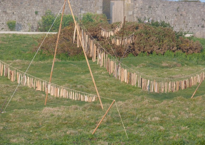 Jardin du vent sur l'île de Tatihou - Wind garden on Tatihou Island