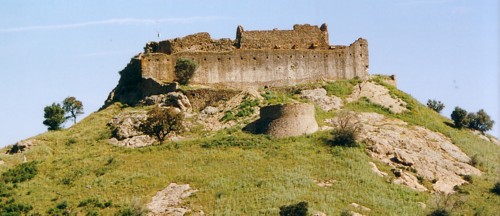 vue ouest du chateau de quermanco castle, west view